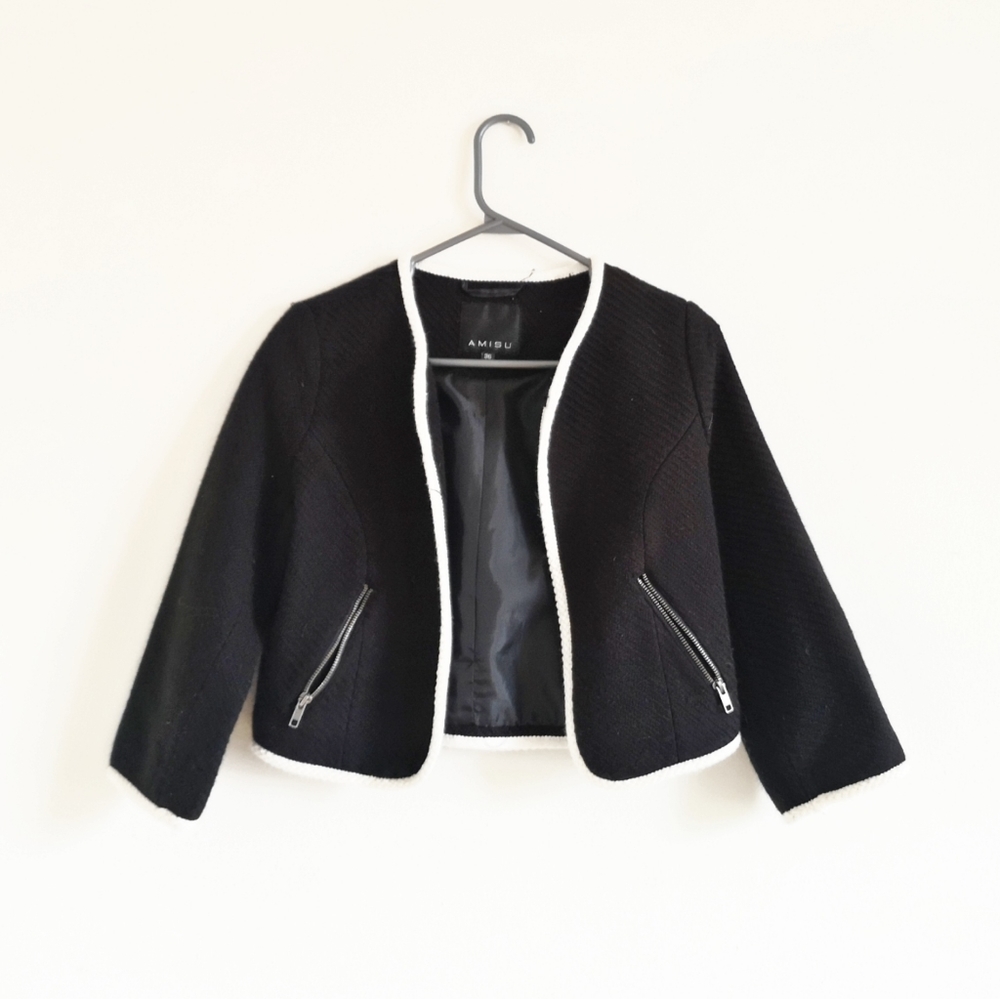 AMISU textured blazer - Picture 2 of 5